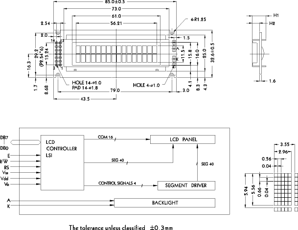 LCD- PC1602I