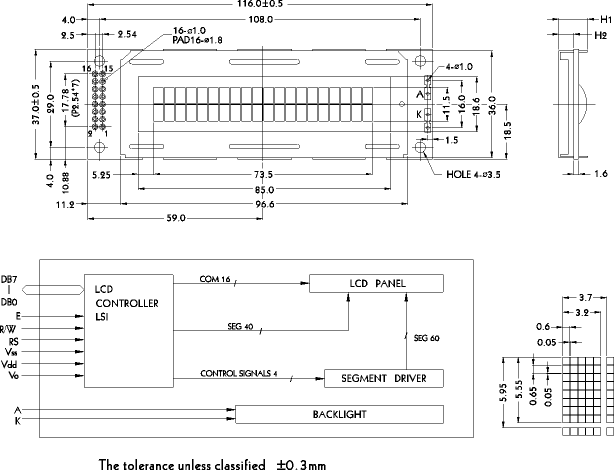 LCD- PC2002A