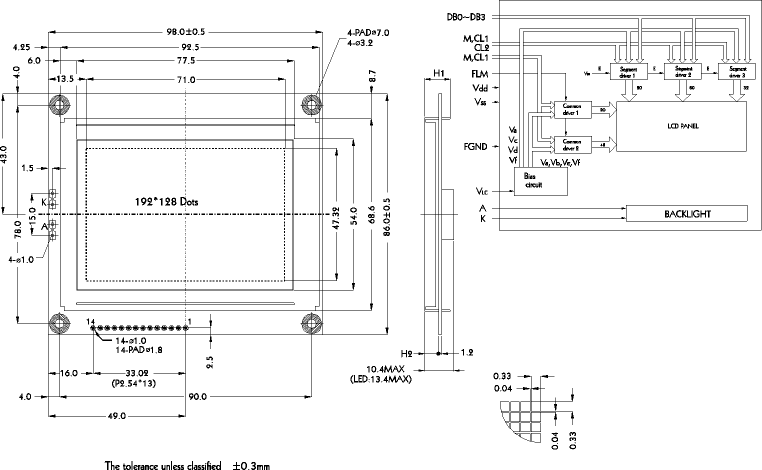 LCD- PG-192128-A